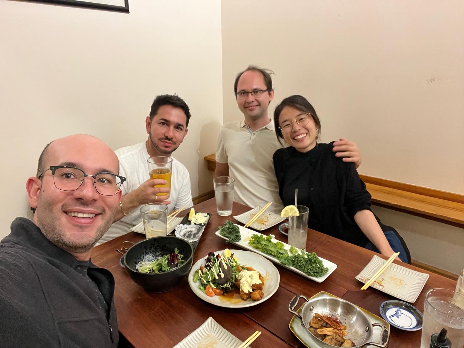 Celebration dinner after Nanako's defense