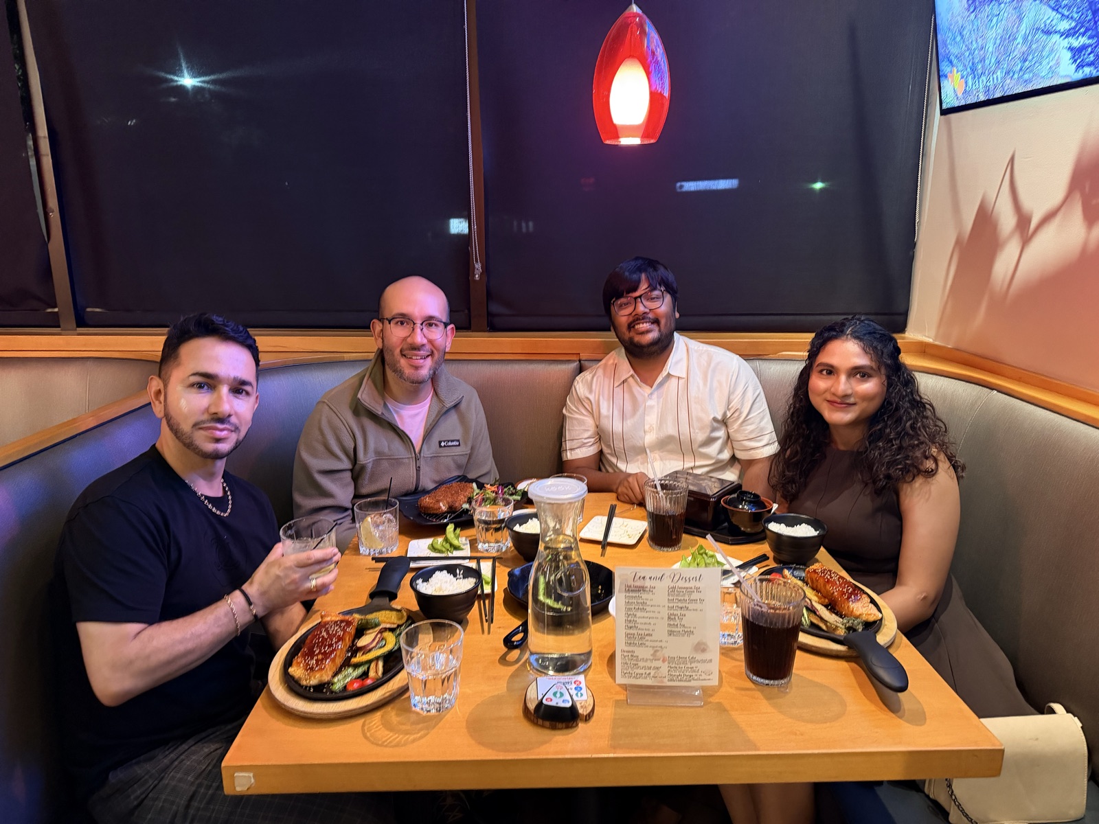Celebration dinner after Srijan's defense